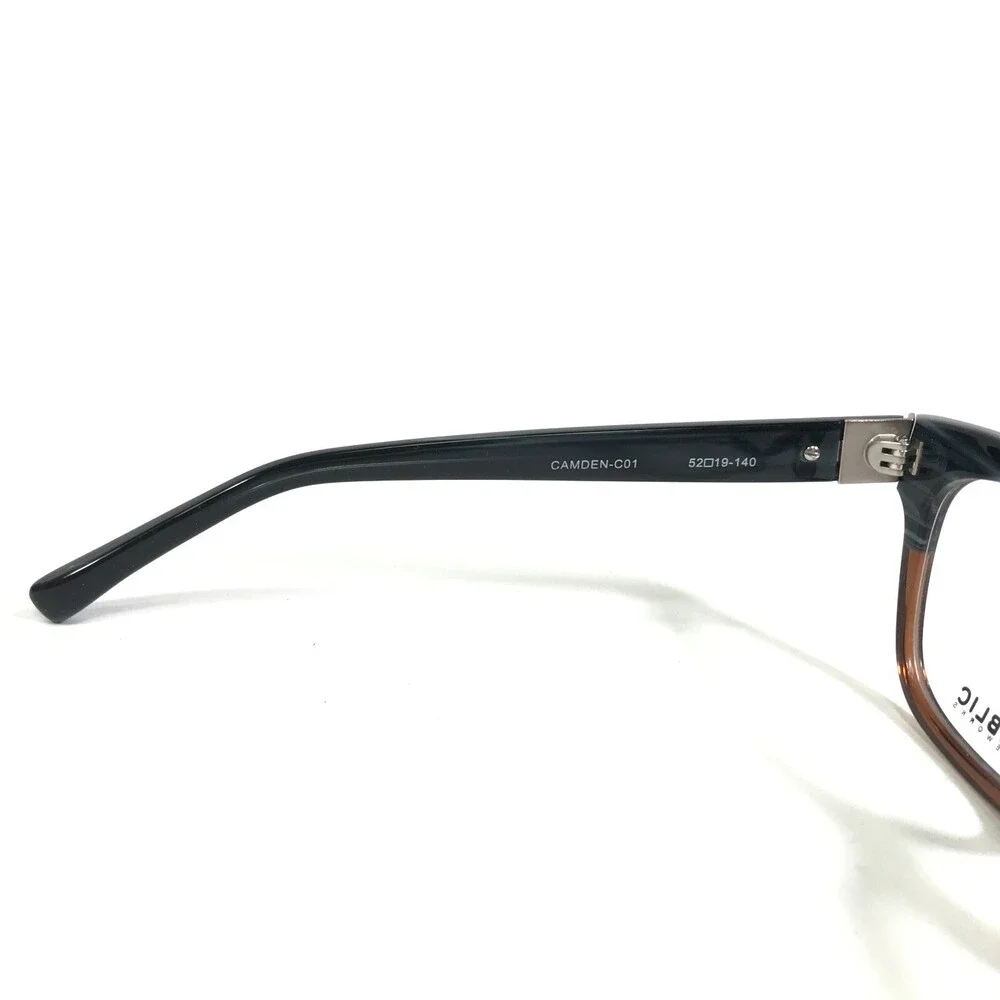 Public Eyeworks Eyeglasses Frames CAMDEN-C01 Brown Blue Thick Rim 52-19-140